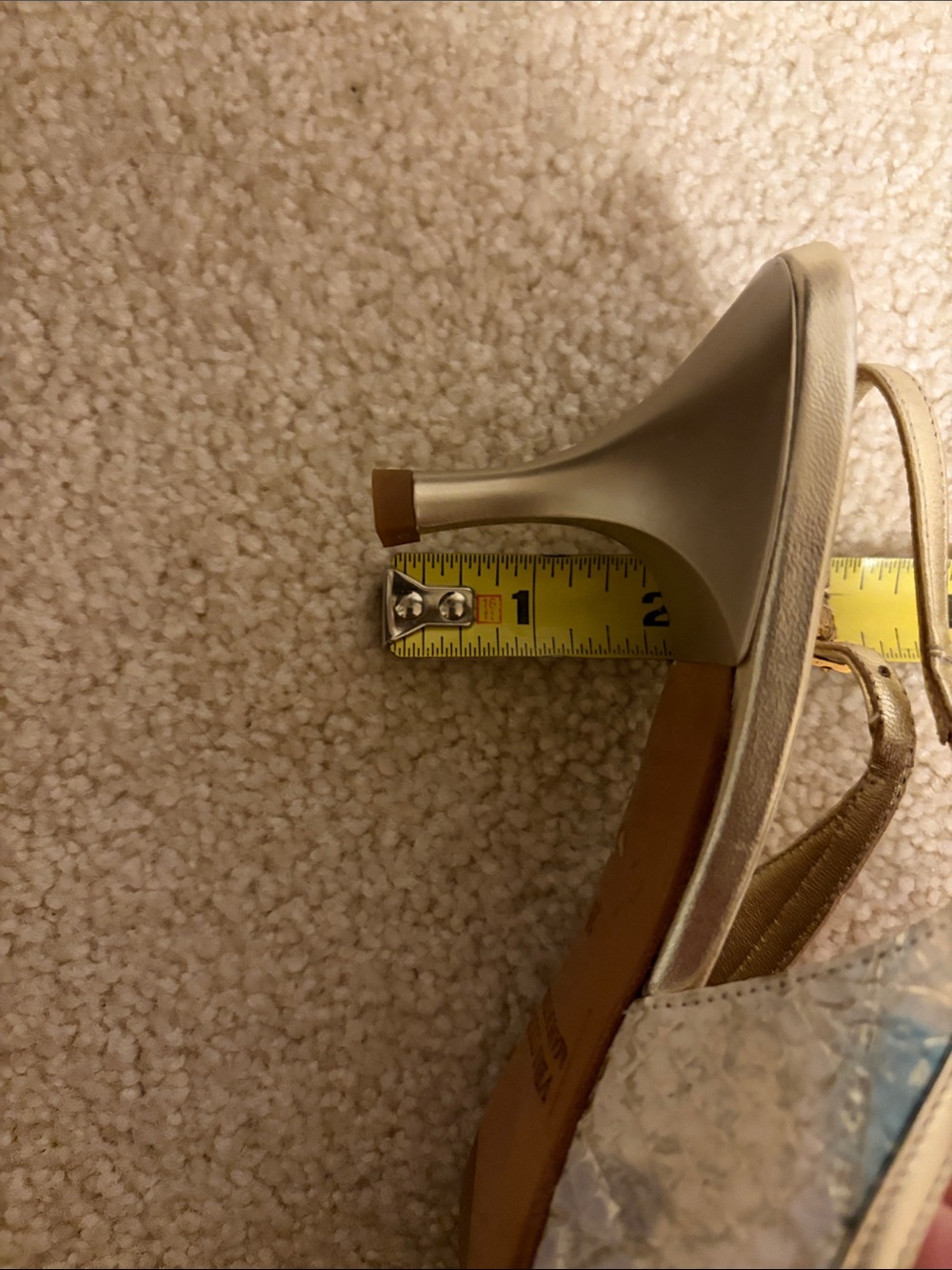 Marino Fabiani Beaded Floral Slingback Heels never worn Made in Italy size 39 - Picture 10 of 10